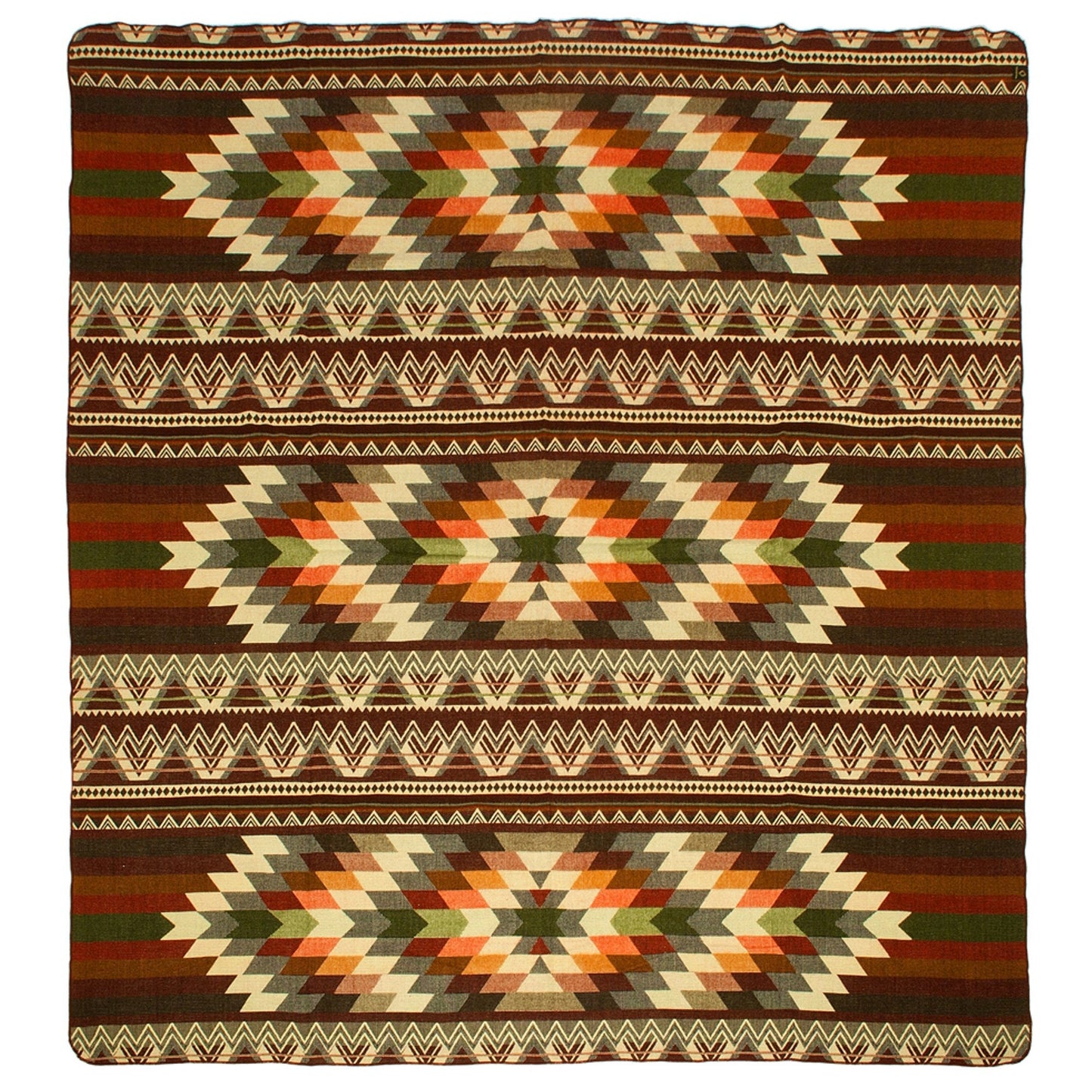 Ecuadorian alpaca blanket | native blanket |  Antisana Green