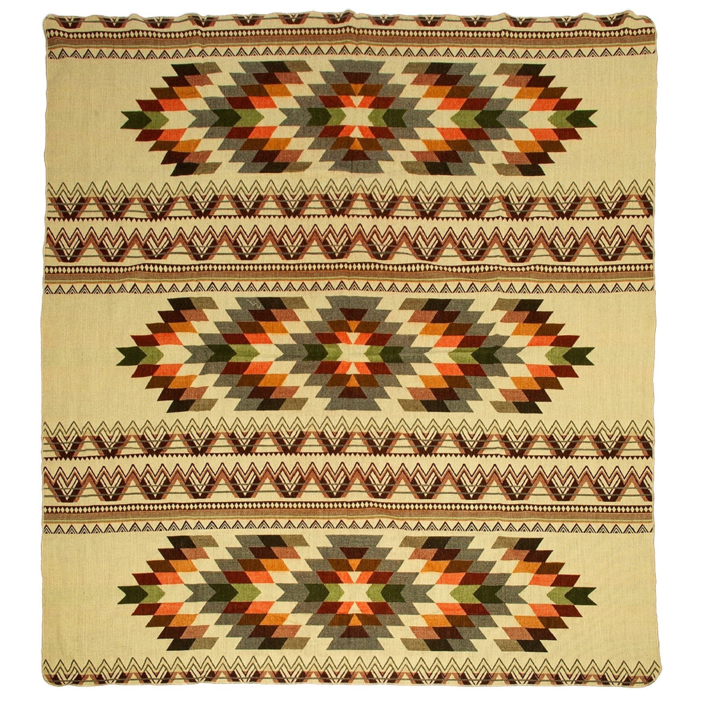 Ecuadorian alpaca blanket | native blanket |  Antisana Green