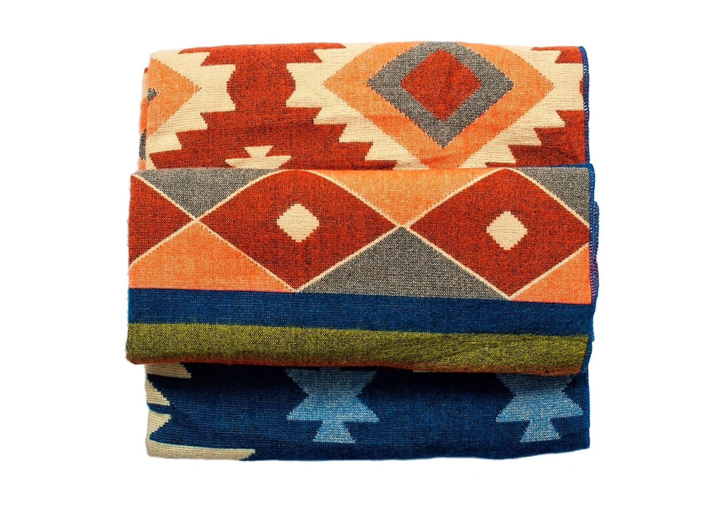 Ecuadorian alpaca blanket | native blanket | Quilotoa Blue