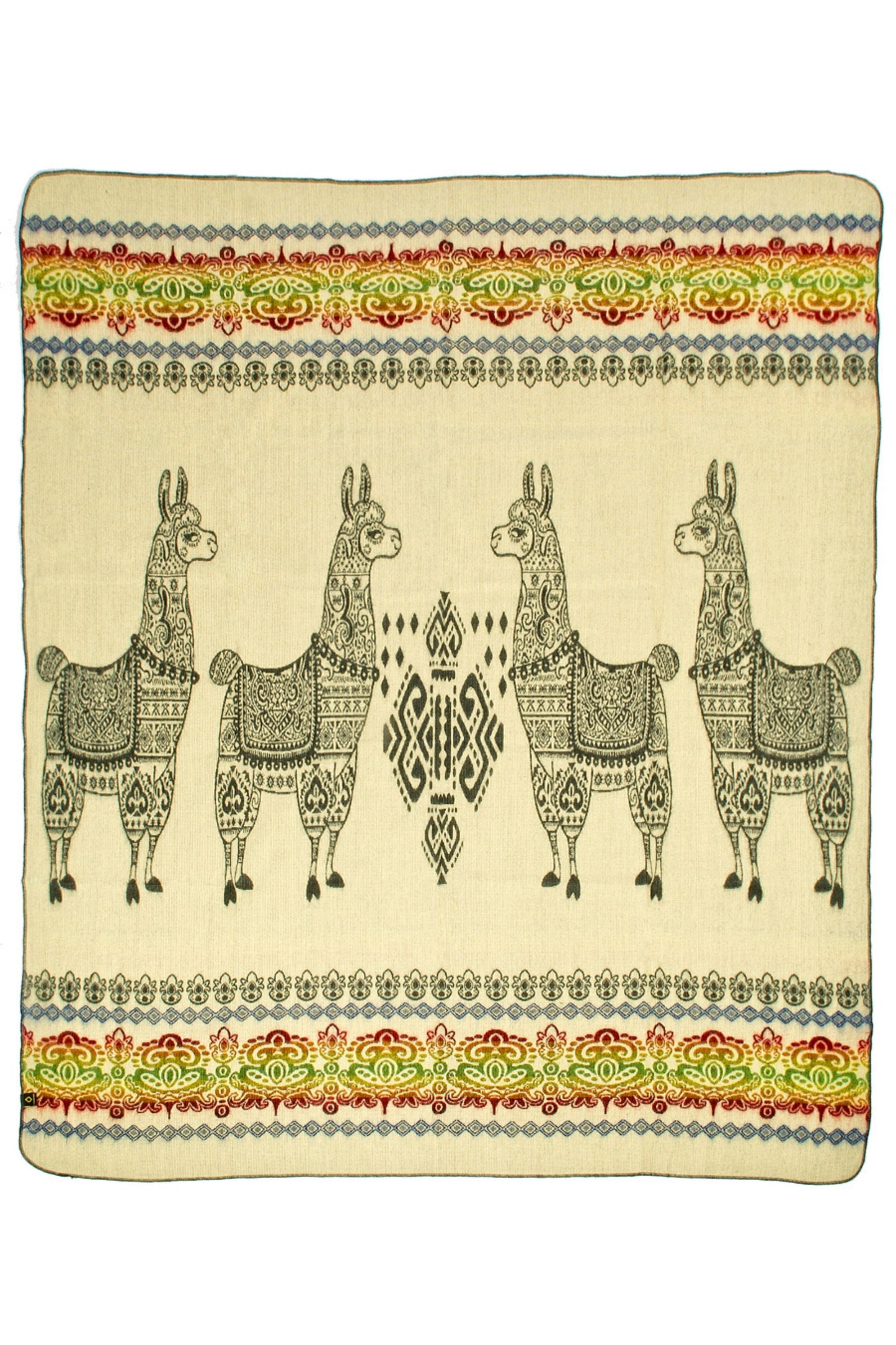 Ecuadorian alpaca blanket | native blanket | Alpaca Gray